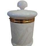 Large Alabaster Pot With Gilding Bathroom Cotton Pot Or Other