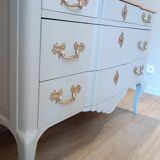 Regency style cherry chest of drawers
