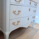 Regency style cherry chest of drawers