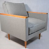 Vintage original armchair model ZWP-8 Cube, fully restored, 1970s