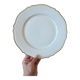 Lot vintage round flat plates in Limoges porcelain