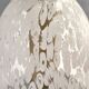 White Murano Glass Pendant Marked La Murrina, Italy, 1980s