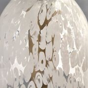White Murano Glass Pendant Marked La Murrina, Italy, 1980s