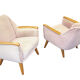1/6 year 50 60 egg back club chairs