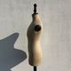 Antique mannequin in fabric and blackened wooden foot Stockman Paris Le Louvre