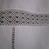 Drap ancien brodé, monogrammé:310x225cm