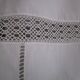 Old embroidered sheet, monogrammed: 310x225cm