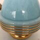 Blue clichy glass lamp foot