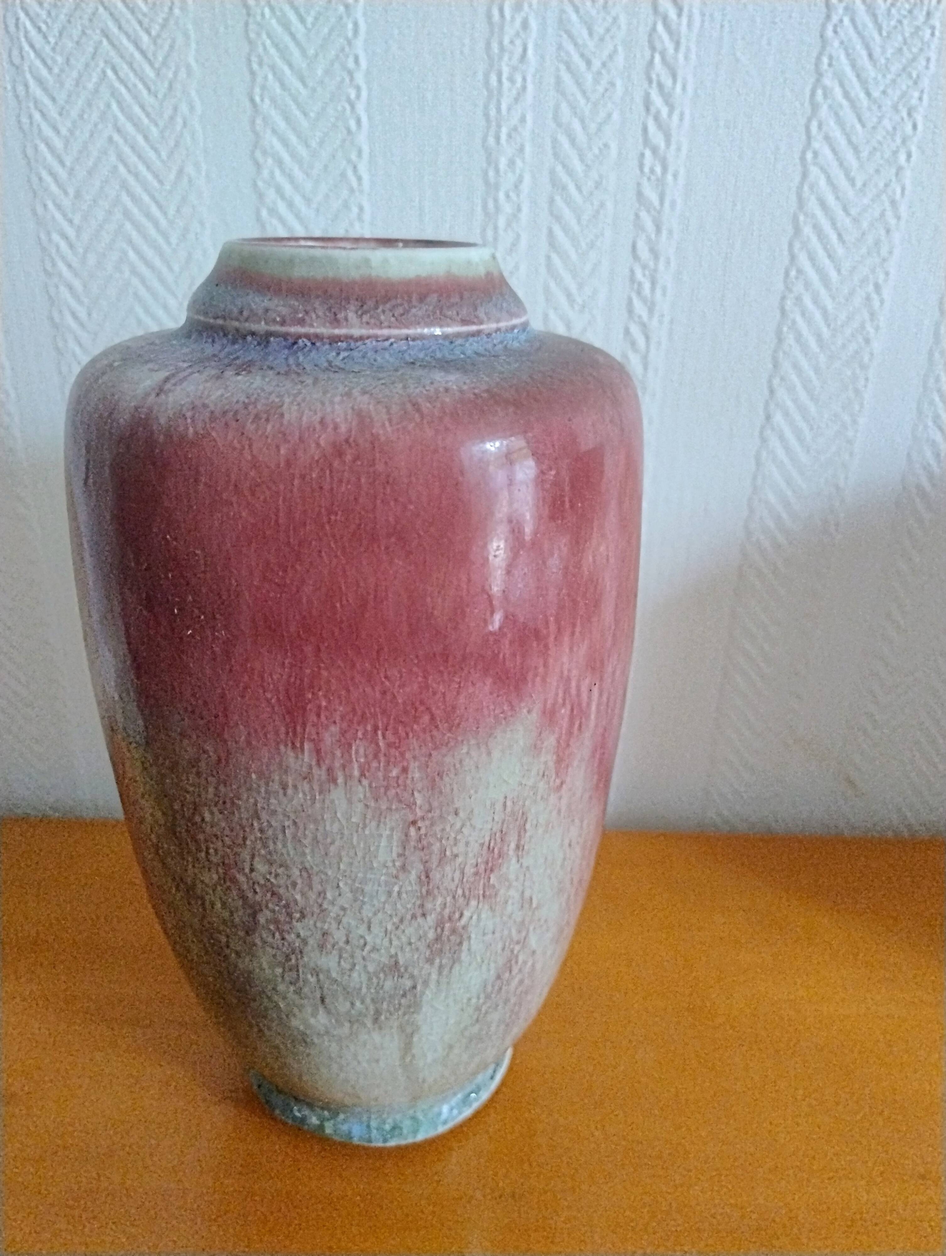 Michel Lanos vase signed