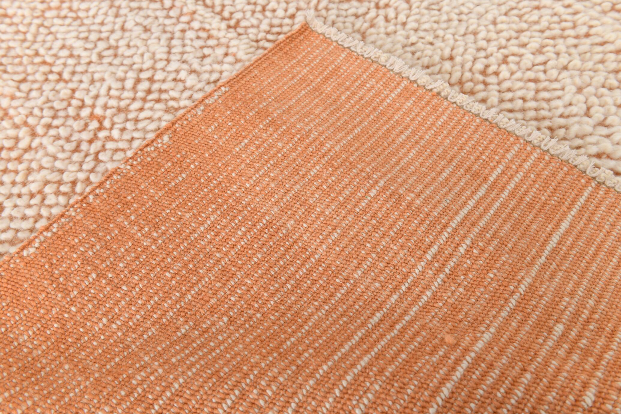 6x10 Rug For Living Room Soft Orange Vintage Rug, 200x307Cm SK 34952