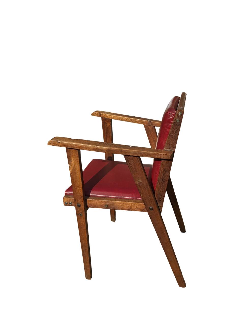 Fauteuil bridge à pieds compas, années 50