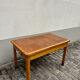 Art deco dining table or desk in wood (extendable)