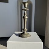 Large antique silver-plated candlestick H29 D10.5