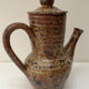 Large pyrite stoneware coffee pot, workshop work, 1970.