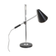 Lampe de bureau réglable grand modele chrome et noir, contemporain, 71cm.