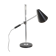 Lampe de bureau réglable grand modele chrome et noir, contemporain, 71cm.