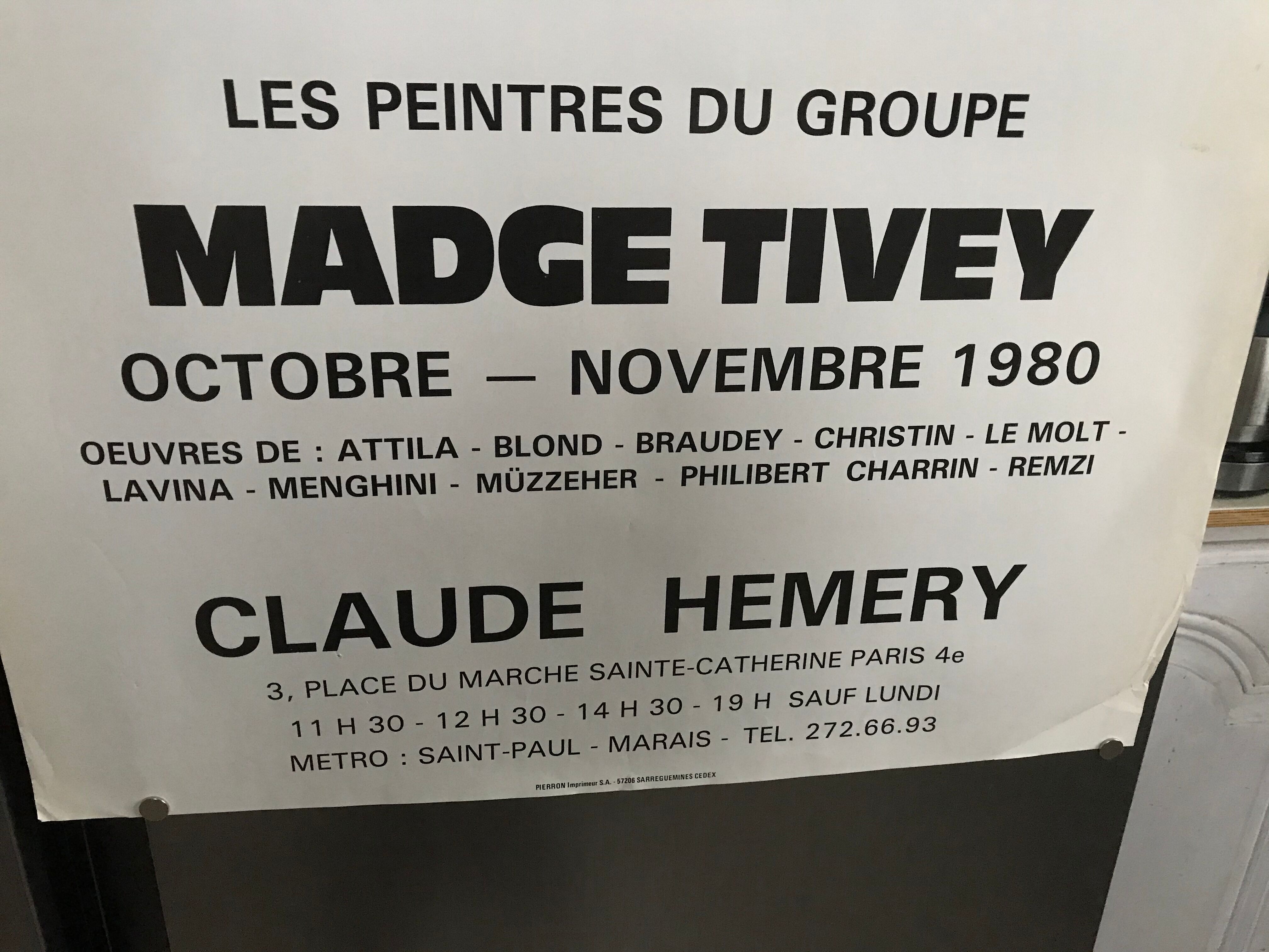 Still life exhibition poster 1980