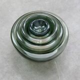 Lampe de table vintage italienne Cascade en verre fumé, années 1970