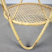 Mid-Century Bamboo and Glass Coffee Table by Alan Fuchs, Czechoslovakia, 1960s