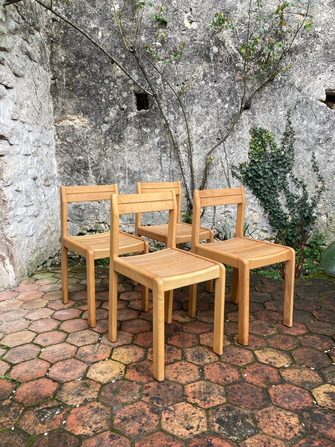 Set of 4 Scandinavian style chairs