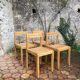 Set of 4 Scandinavian style chairs