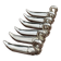 Set of 6 vintage silver-plated swan knife rests