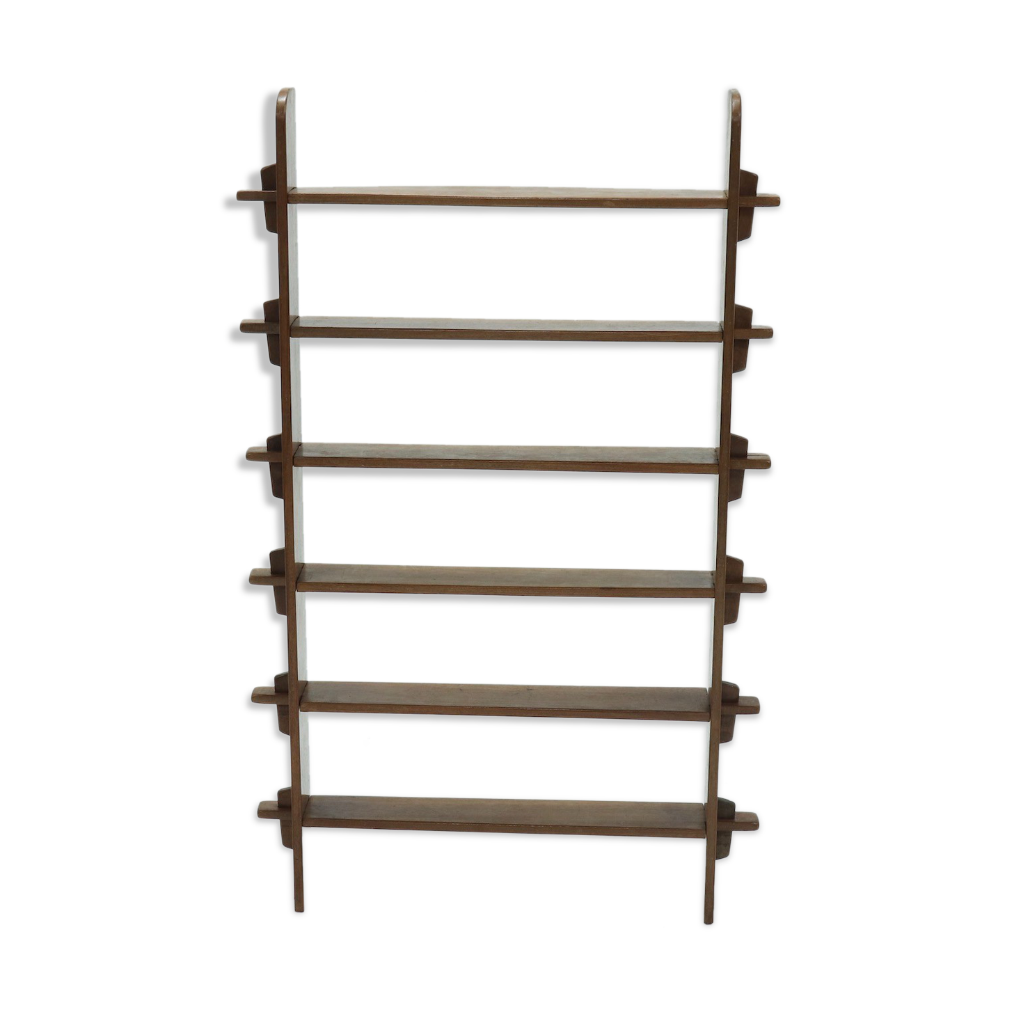 Constructivist wooden standing shelf from the 1960s
