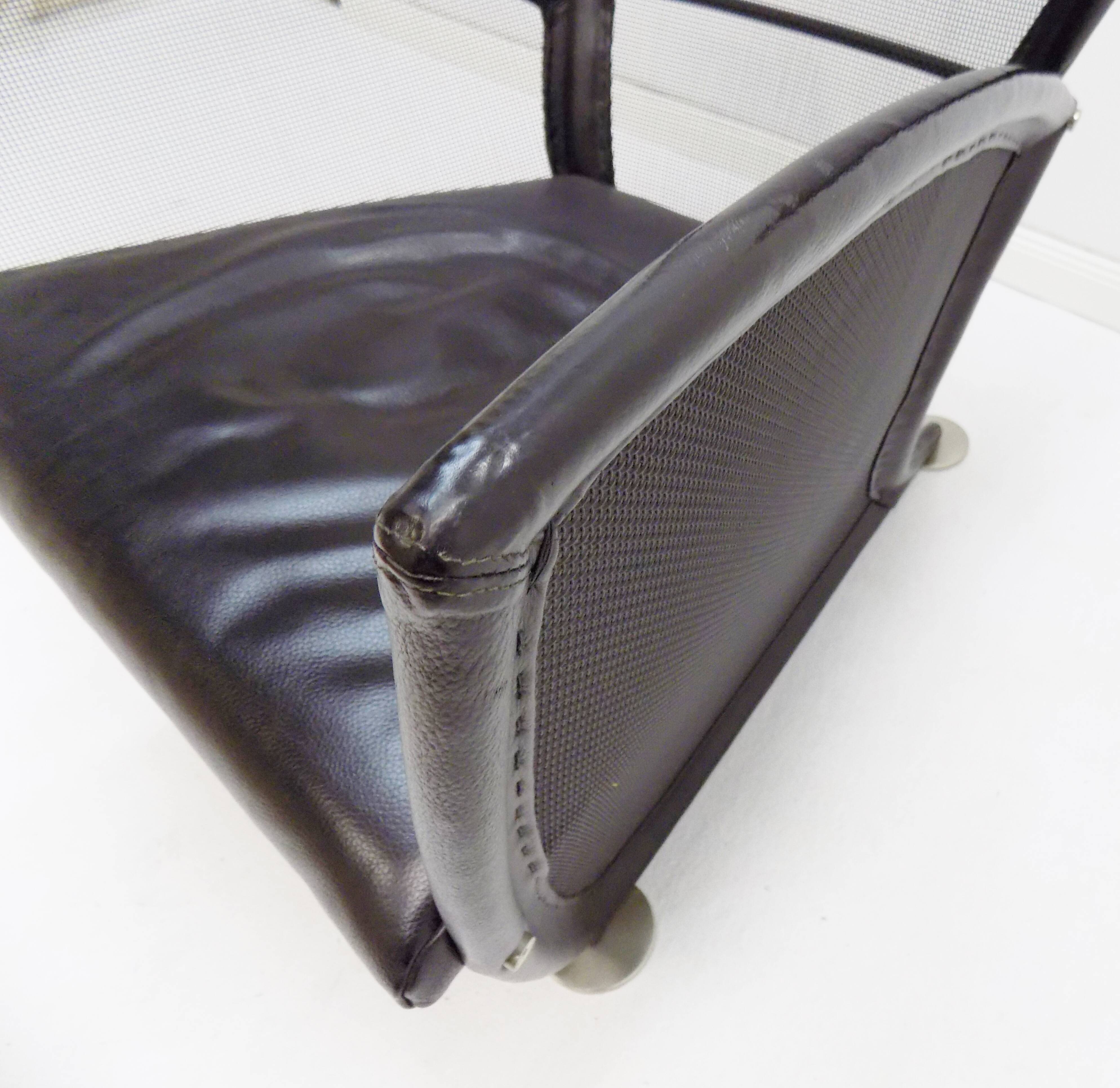 Prive leather armchair by Paolo Nava for Arflex