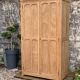 Parisian paneled cabinet in raw wood, 1940