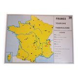 School map marseille fos sur mer berre pond & france tourism thermal spa