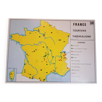 School map marseille fos sur mer berre pond & france tourism thermal spa