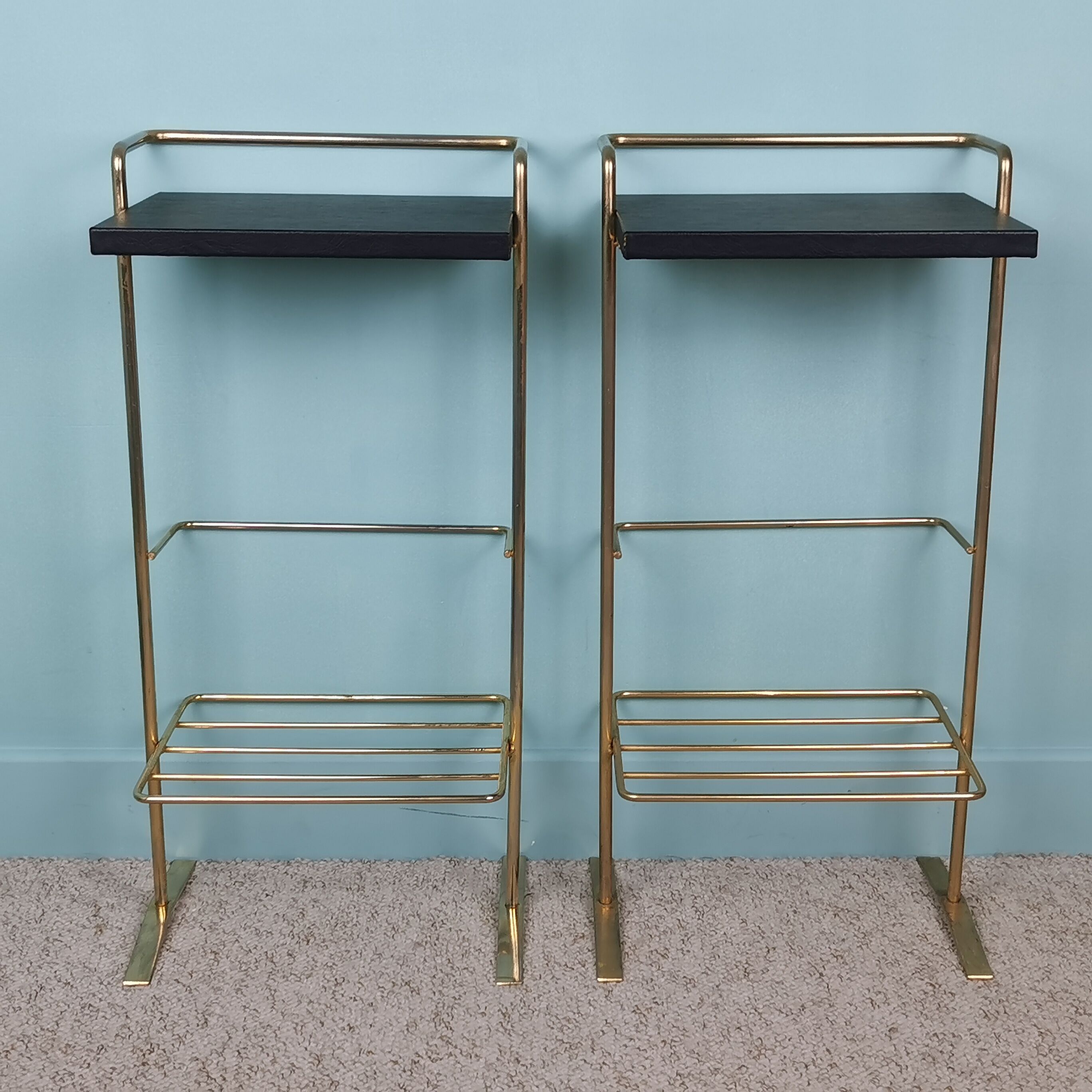 Pair of vintage bedsides