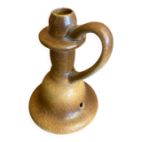 Old Lamp Base Vintage Beige Ceramic Candle Holder #D833