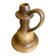 Old Lamp Base Vintage Beige Ceramic Candle Holder #D833