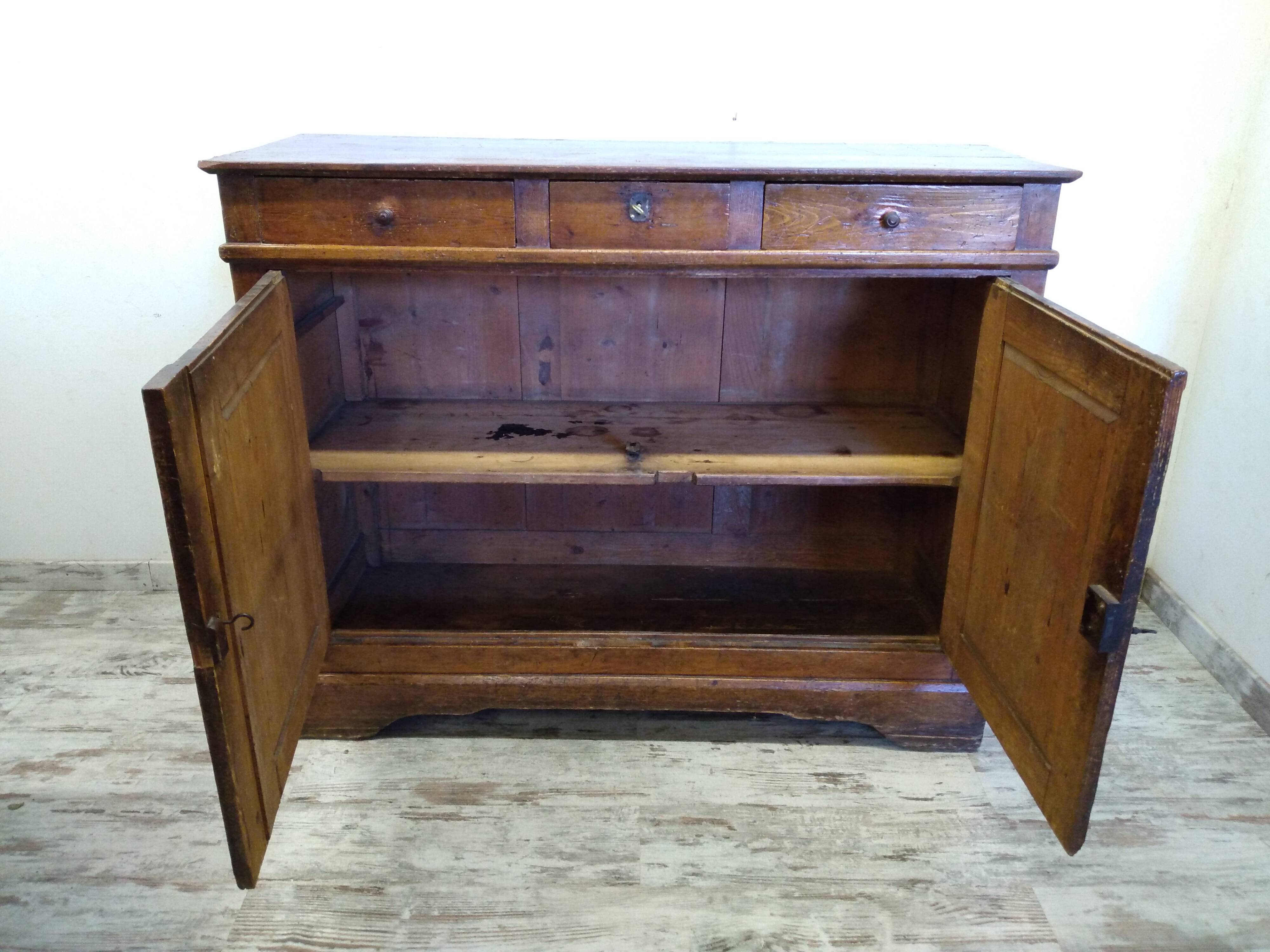 Old low sideboard