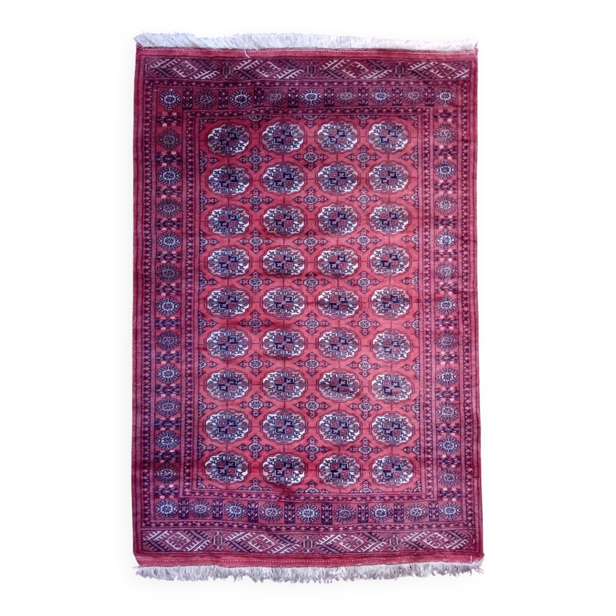 Handmade Turkmen Bukhara rug 172x116cm