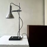 Articulated desk lamp in chrome metal, Lita France 1970