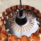 Copper pendant lamp Swiss type 810 modern mid-century by Hans Zender for Temde