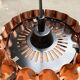 Copper pendant lamp Swiss type 810 modern mid-century by Hans Zender for Temde
