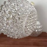 Pair of vintage glass wall sconces