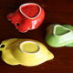 Set de 3 coupelles en faïence barbotine