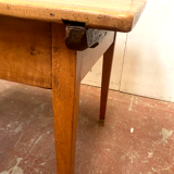 Rustic desk table in solid walnut XIX century