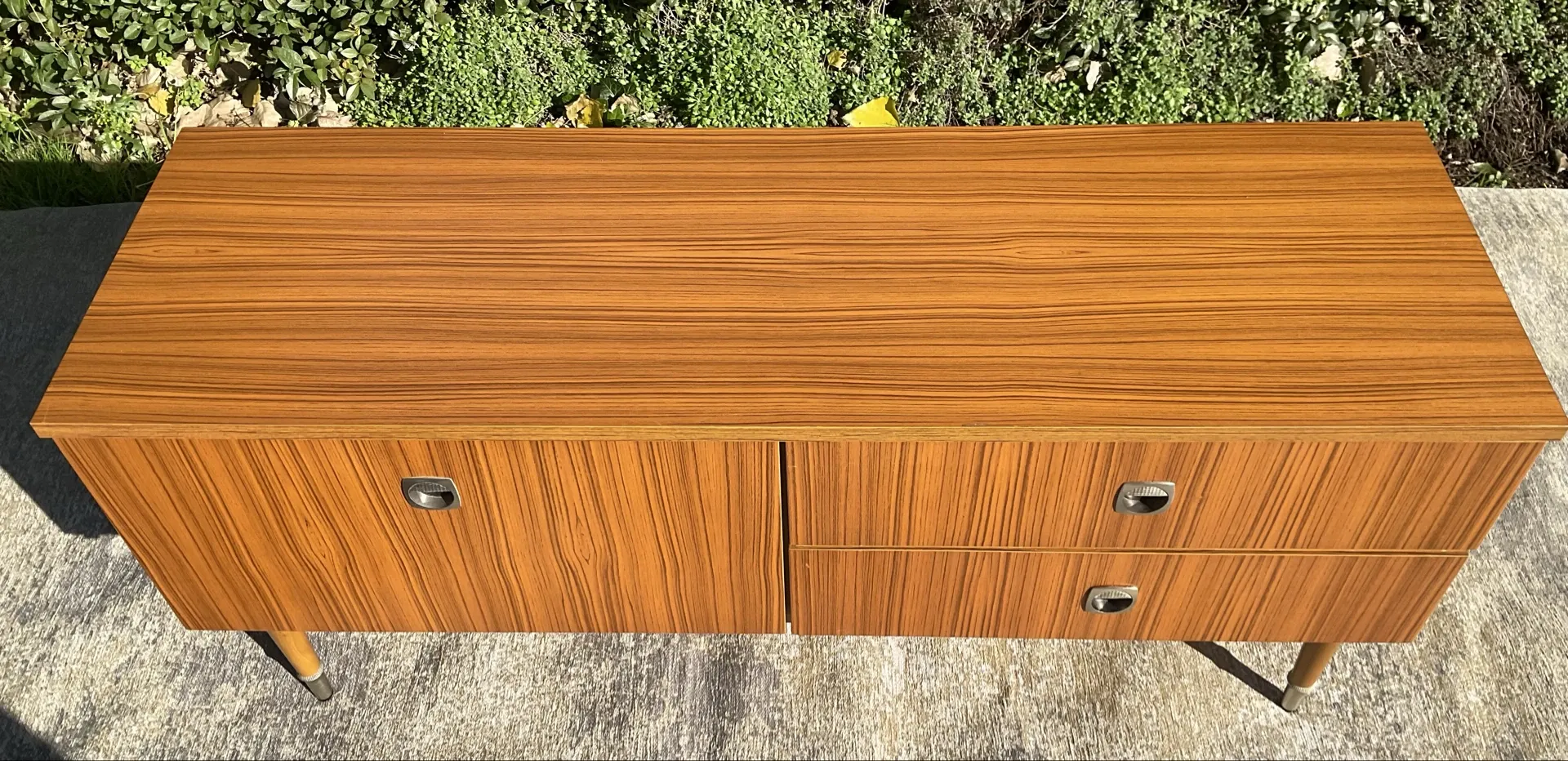 Vintage teak TV unit from the 1970s.
