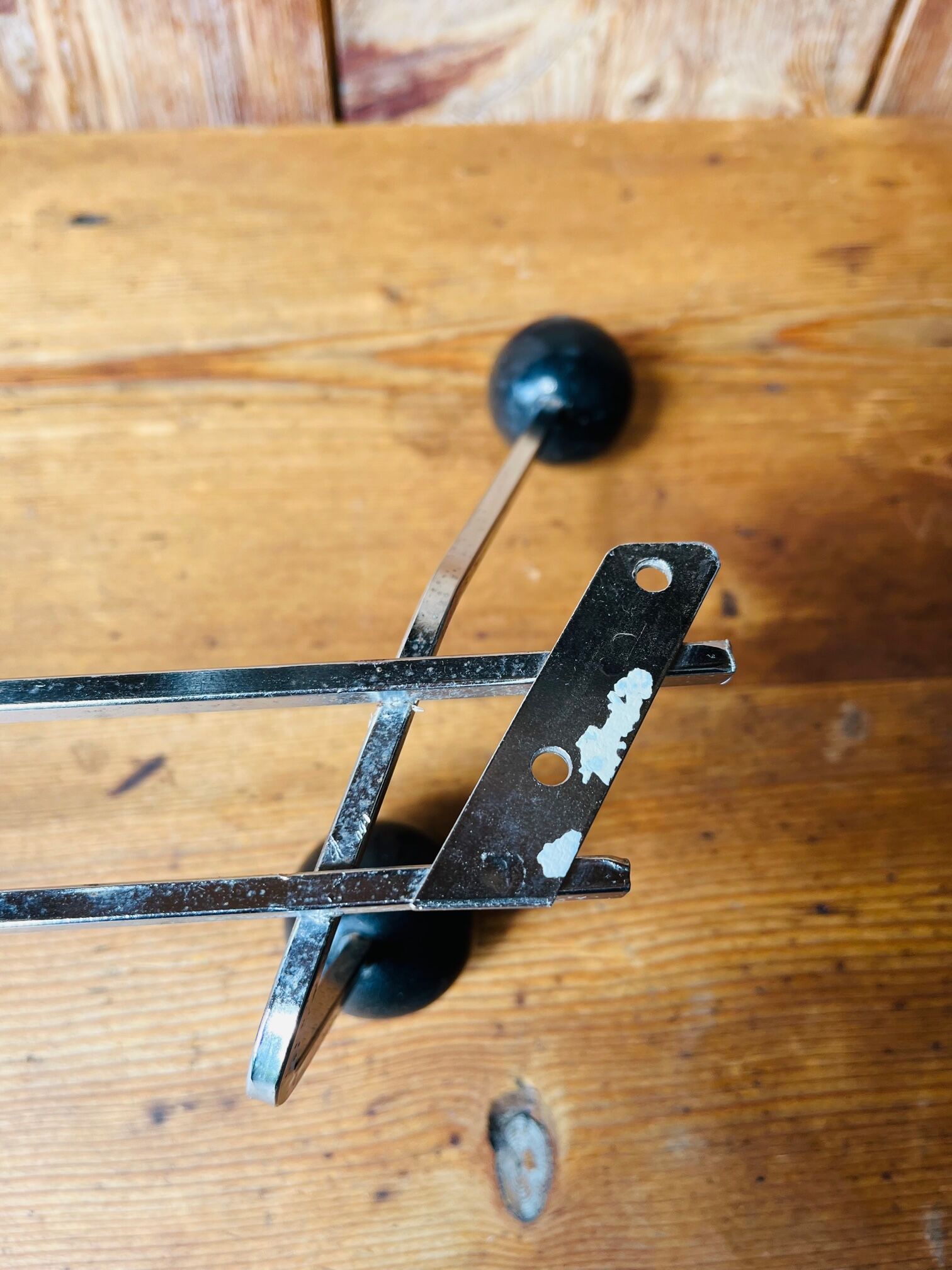 Vintage wall coat rack 4 hooks