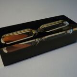 Resin hourglass with inclusion 1970s