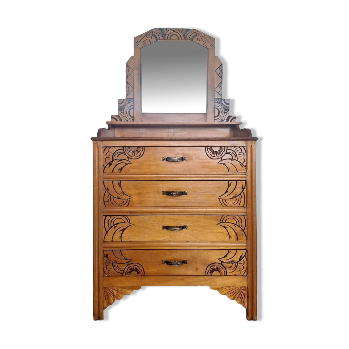 Art Deco dressing table, vintage antique furniture