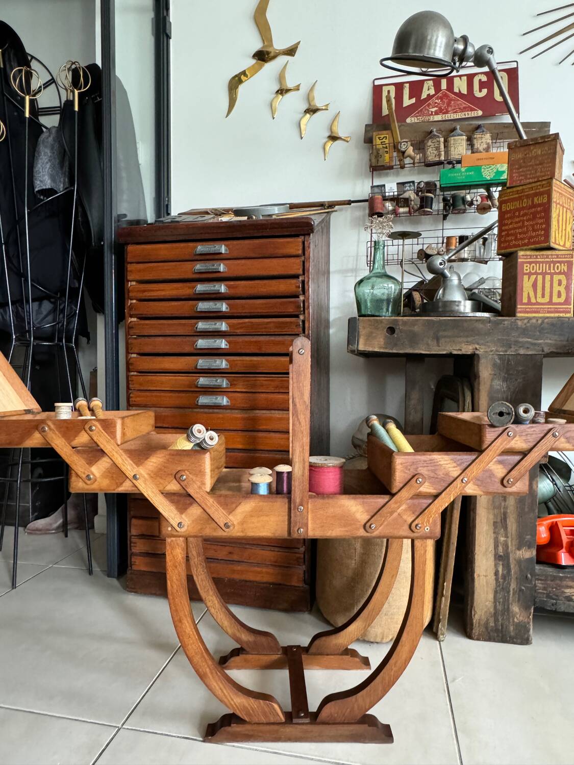 Old vintage woodworker