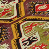 Anatolian handmade kilim rug 282 cm x 90 cm