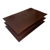 Dark wood coffee table David Lange