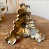 Late 19th century spelter candle holder